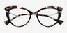 Emperor Ivory Tortoise AcetateEyeglass Frames from EyeBuyDirect, Closed View