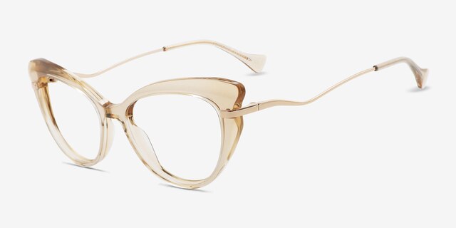 Emperor Brown AcetateEyeglass Frames from EyeBuyDirect, Angle View