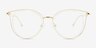 Hollie Clear MetalEyeglass Frames from EyeBuyDirect, Front View