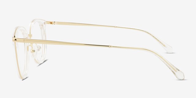 Hollie Clear MetalEyeglass Frames from EyeBuyDirect, Side View