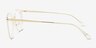Hollie Clear MetalEyeglass Frames from EyeBuyDirect, Side View
