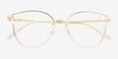 Hollie Clear MetalEyeglass Frames from EyeBuyDirect, Closed View