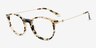 Quill Ivory Tortoise AcetateEyeglass Frames from EyeBuyDirect, Angle View