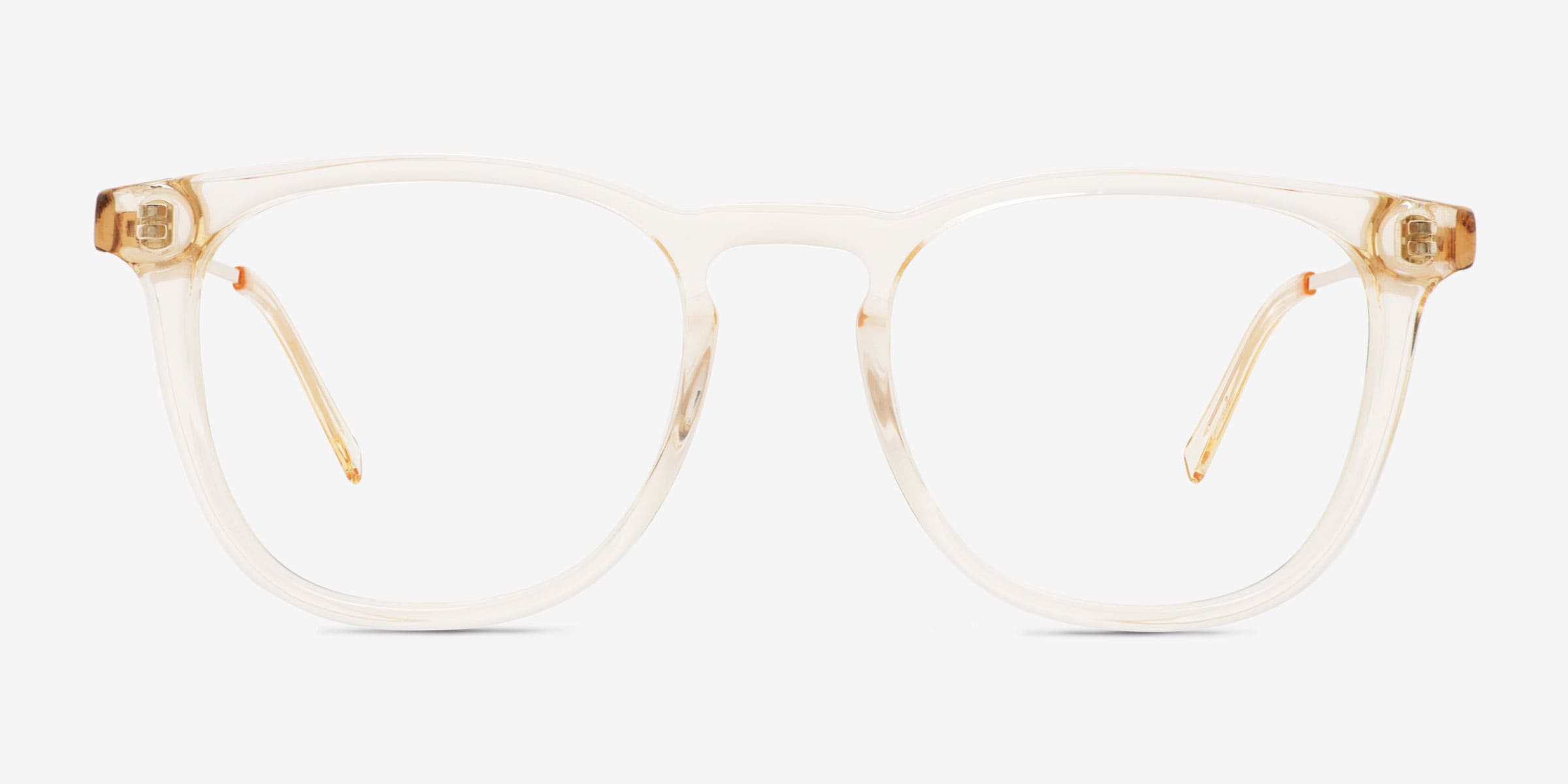 Vinyl Square Clear Yellow Full Rim Eyeglasses | Eyebuydirect