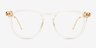 Vinyl Clear Yellow AcetateEyeglass Frames from EyeBuyDirect, Front View