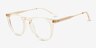 Vinyl Clear Yellow AcetateEyeglass Frames from EyeBuyDirect, Angle View