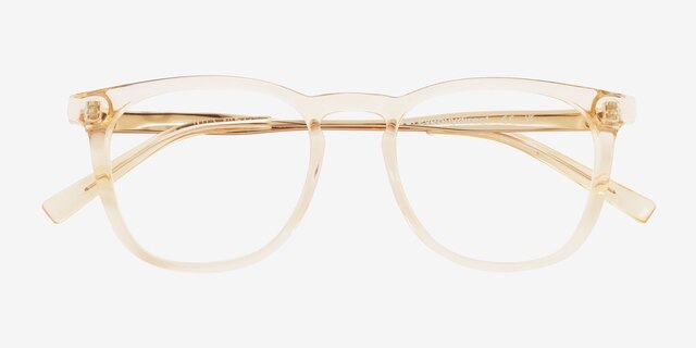 Vinyl Clear Yellow AcetateEyeglass Frames from EyeBuyDirect, Closed View