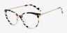 Attitude Ivory Tortoise AcetateEyeglass Frames from EyeBuyDirect, Angle View
