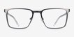 Sharman Gray AcetateEyeglass Frames from EyeBuyDirect, Front View