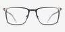 Sharman Gray AcetateEyeglass Frames from EyeBuyDirect, Front View