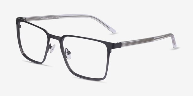 Sharman Gray AcetateEyeglass Frames from EyeBuyDirect, Angle View