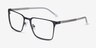 Sharman Gray AcetateEyeglass Frames from EyeBuyDirect, Angle View