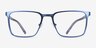 Sharman Navy AcetateEyeglass Frames from EyeBuyDirect, Front View