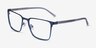 Sharman Navy AcetateEyeglass Frames from EyeBuyDirect, Angle View