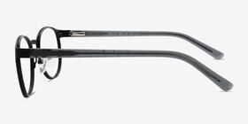 Malen Noir Acétate Montures de lunettes de vue d'EyeBuyDirect, Vue de Côté