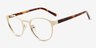 Malen Doré AcétateMontures de lunettes de vue d'EyeBuyDirect, Vue d'Angle
