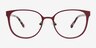Lin Purple AcetateEyeglass Frames from EyeBuyDirect, Front View