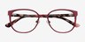 Lin Purple AcetateEyeglass Frames from EyeBuyDirect, Closed View