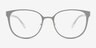 Lin Gris AcétateMontures de lunettes de vue d'EyeBuyDirect, Vue de Face