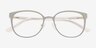 Lin Gris AcétateMontures de lunettes de vue d'EyeBuyDirect, Vue Rapprochée