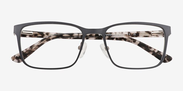 Milton Gray AcetateEyeglass Frames from EyeBuyDirect, Closed View