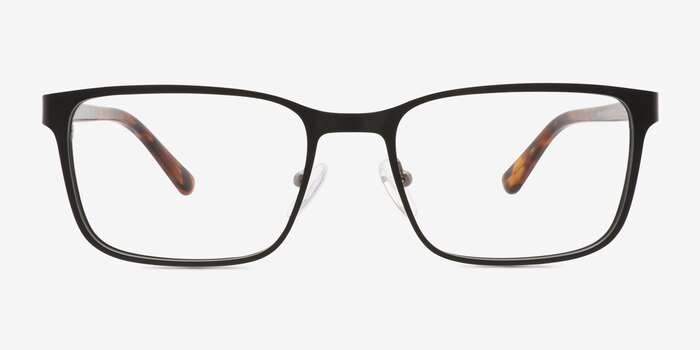 Milton Noir Acétate Montures de lunettes de vue d'EyeBuyDirect
