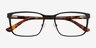 Milton Noir AcétateMontures de lunettes de vue d'EyeBuyDirect, Vue Rapprochée