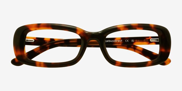 Rawcliffe Écailles AcétateMontures de lunettes de vue d'EyeBuyDirect, Vue Rapprochée