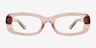 Rawcliffe Rose AcétateMontures de lunettes de vue d'EyeBuyDirect, Vue de Face