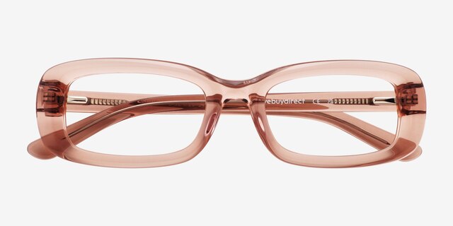 Rawcliffe Rose AcétateMontures de lunettes de vue d'EyeBuyDirect, Vue Rapprochée
