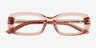 Rawcliffe Rose AcétateMontures de lunettes de vue d'EyeBuyDirect, Vue Rapprochée