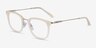 Nestle Cream AcetateEyeglass Frames from EyeBuyDirect, Angle View