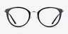 Secure Black PlasticEyeglass Frames from EyeBuyDirect, Front View