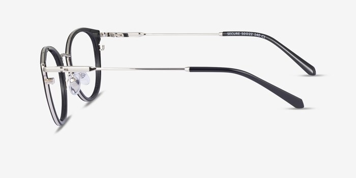 Secure Noir Plastique Montures de lunettes de vue d'EyeBuyDirect