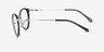 Secure Black PlasticEyeglass Frames from EyeBuyDirect, Side View
