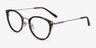 Secure Tortoise PlasticEyeglass Frames from EyeBuyDirect, Angle View
