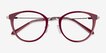Secure Red MetalEyeglass Frames from EyeBuyDirect, Closed View