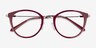 Secure Red PlasticEyeglass Frames from EyeBuyDirect, Closed View