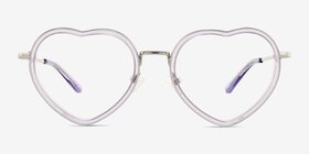 Loving Violet Acétate Montures de lunettes de vue d'EyeBuyDirect, Vue de Face