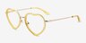 Loving Yellow AcetateEyeglass Frames from EyeBuyDirect, Angle View