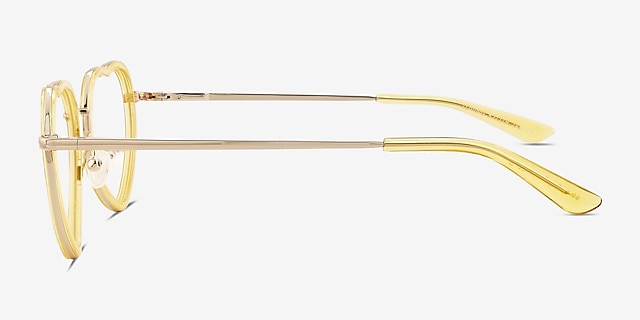 Loving Yellow AcetateEyeglass Frames from EyeBuyDirect, Side View