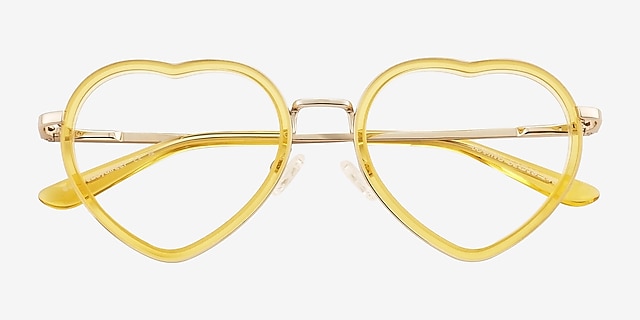 Loving Yellow AcetateEyeglass Frames from EyeBuyDirect, Closed View