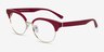 Chateau Rouge AcétateMontures de lunettes de vue d'EyeBuyDirect, Vue d'Angle