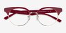 Chateau Rouge AcétateMontures de lunettes de vue d'EyeBuyDirect, Vue Rapprochée