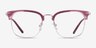 Bespoke Purple Gold AcetateEyeglass Frames from EyeBuyDirect, Front View