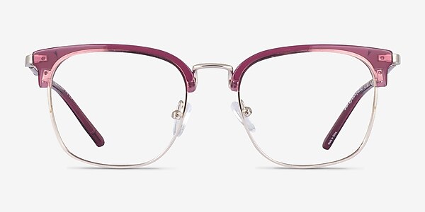 Bespoke Purple Gold Acétate Montures de lunettes de vue