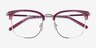 Bespoke Purple Gold AcetateEyeglass Frames from EyeBuyDirect, Closed View