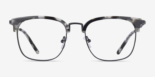 Bespoke Gray Tortoise AcetateEyeglass Frames from EyeBuyDirect, Front View