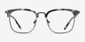 Bespoke Gray Tortoise AcetateEyeglass Frames from EyeBuyDirect, Front View