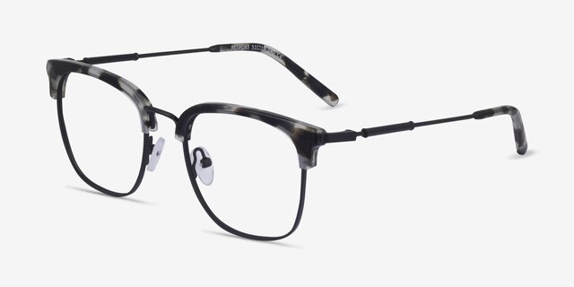 Bespoke Gray Tortoise AcetateEyeglass Frames from EyeBuyDirect, Angle View